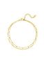 Double layer circle anklet