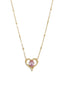 Collar corazón circon