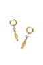 Stylish Gold Fish Dangle Earrings for Spring/Summer