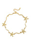 Ankle bracelet with pendant effect and starfish.