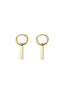 Elegant Stainless Steel Rectangle Drop Earrings for Women