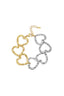 Stylish Gold & Silver Heart Chain Bracelet for Women