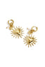 Elegant Gold-Color Heart Dangle Earrings for Women