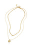 Collar en capas con dije de corazón