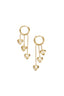 Stylish Heart Dangle Earrings for Everyday Wear