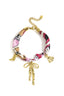 Pulseras con dijes y nudo de lazo