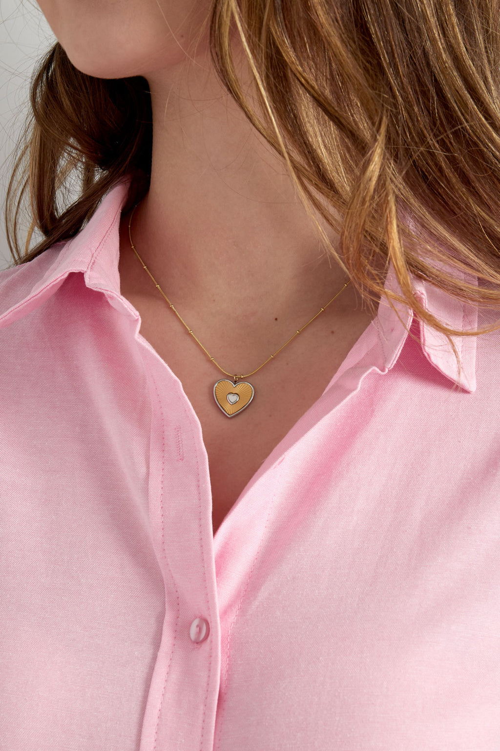 Collar amante corazón