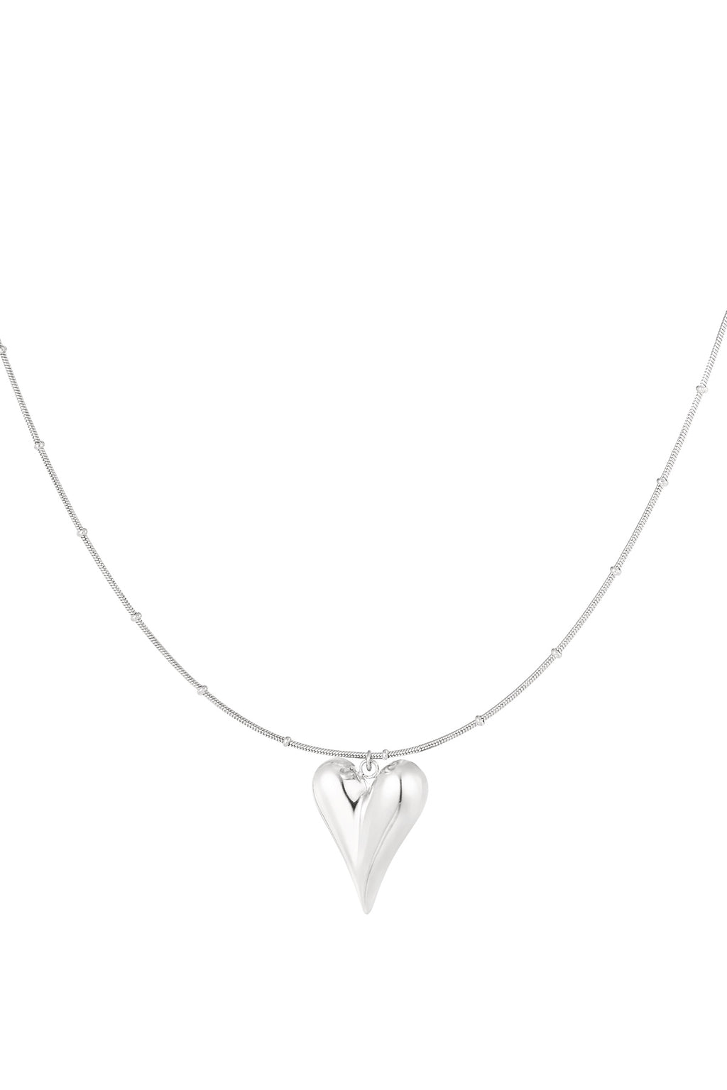 Collar con charm corazón
