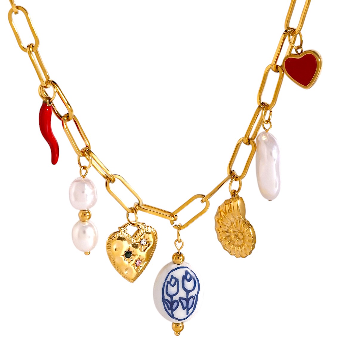 Collar con varias dijes