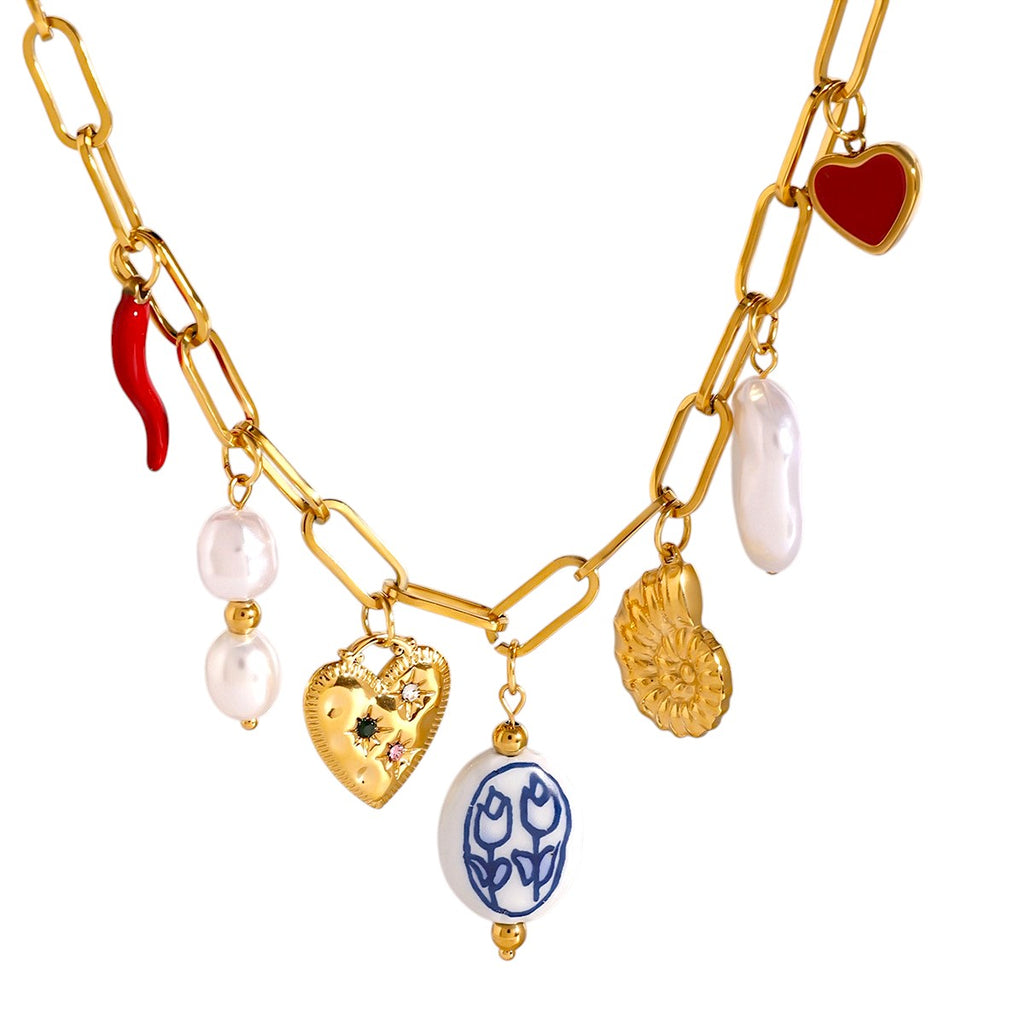 Collar con varias dijes