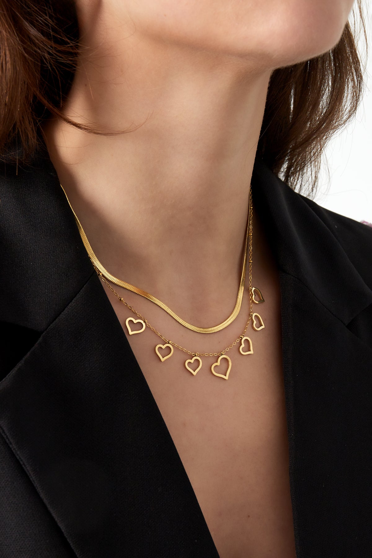 Collar de corazón grueso Imagen secundaria del producto