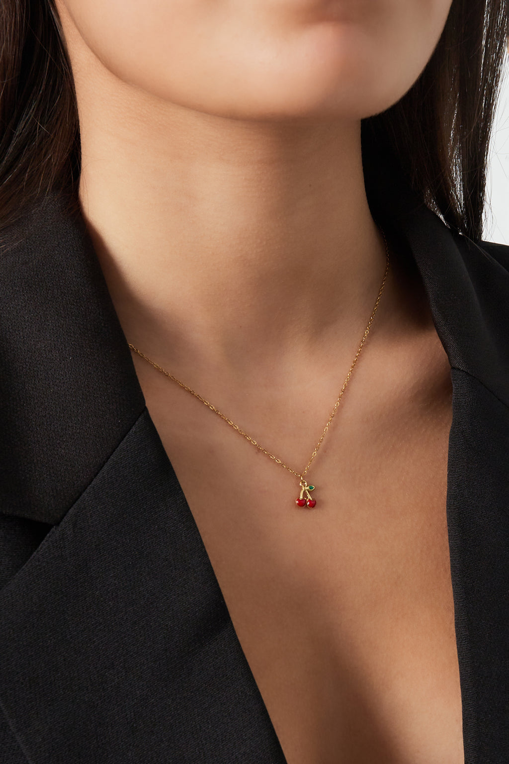 collar cereza amor