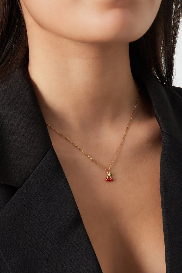 collar cereza amor