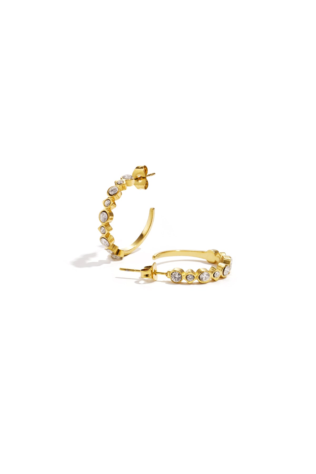 Stylish Silver & Gold Hoop Earrings for Everyday Wear Main product image