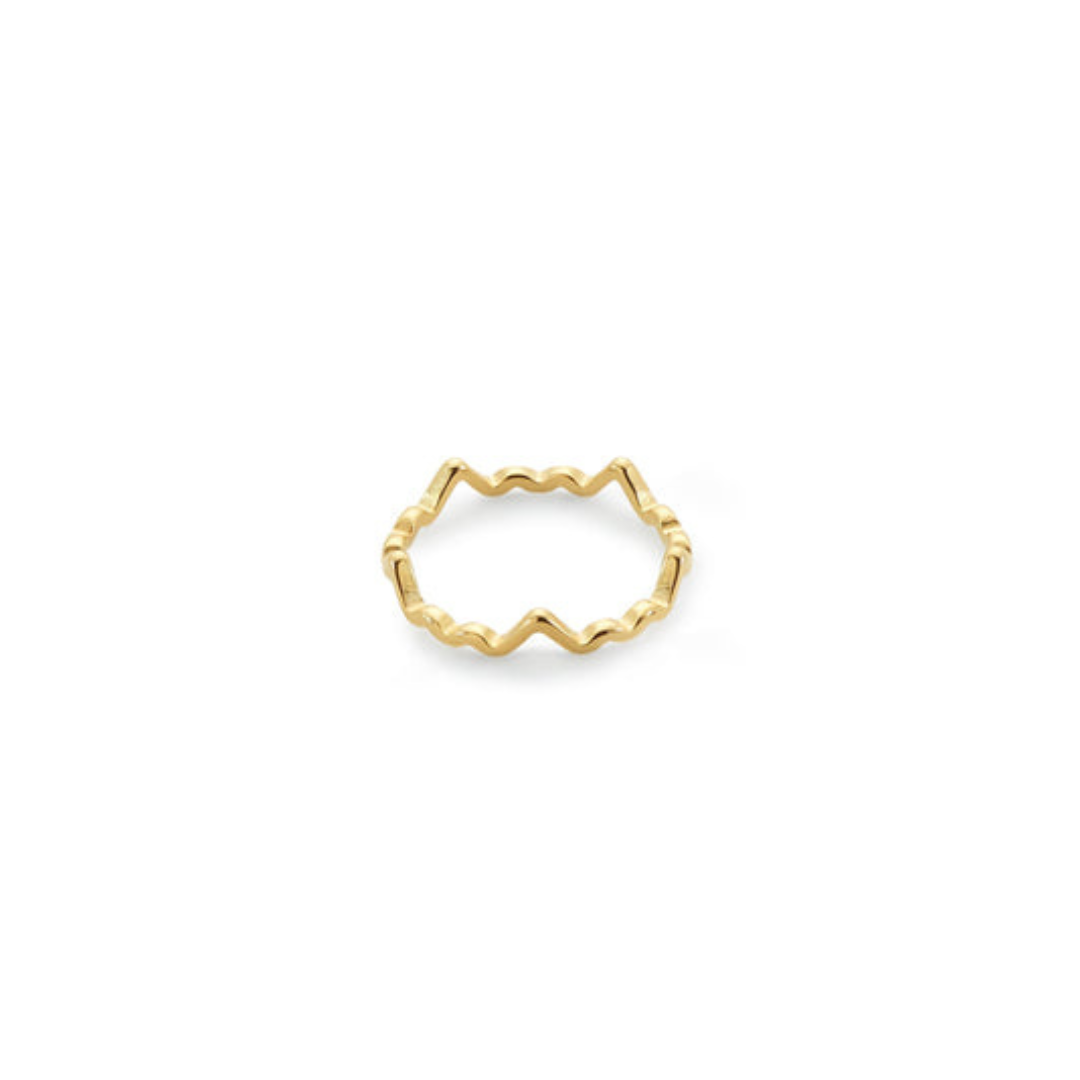 Anillo Línea Dorada