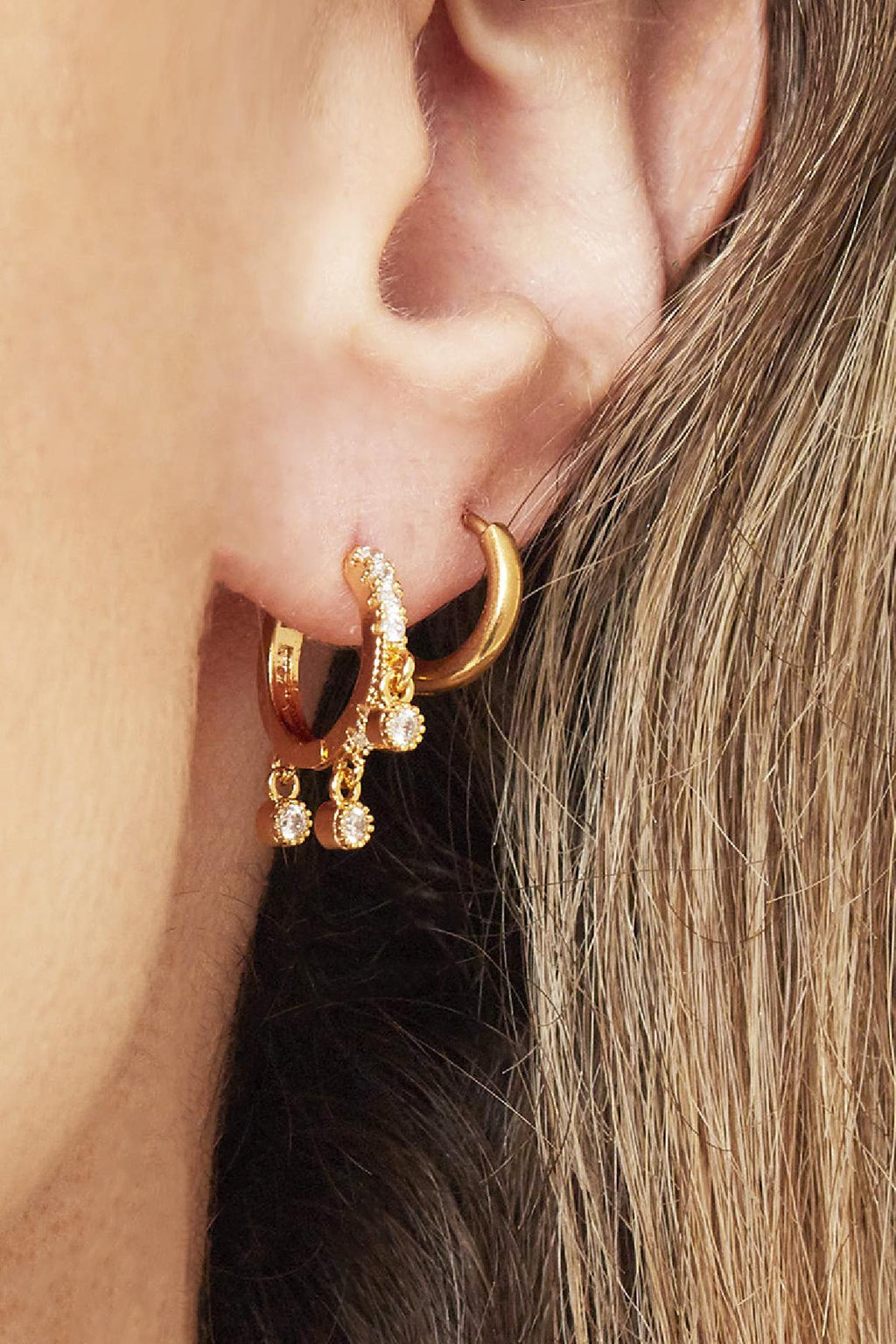Small hoop earrings 1.2 cm