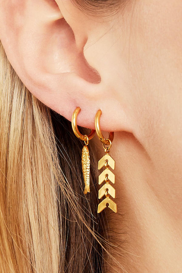 Fish-shaped earrings
