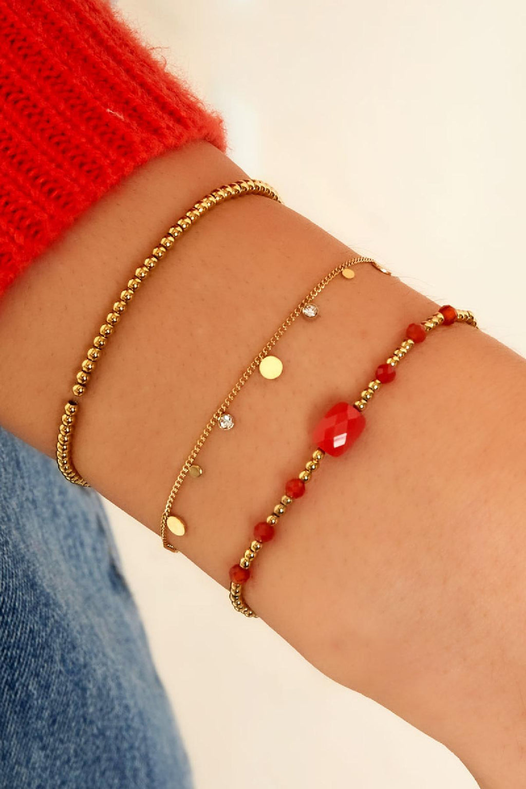 Pulsera detalles de pedrería