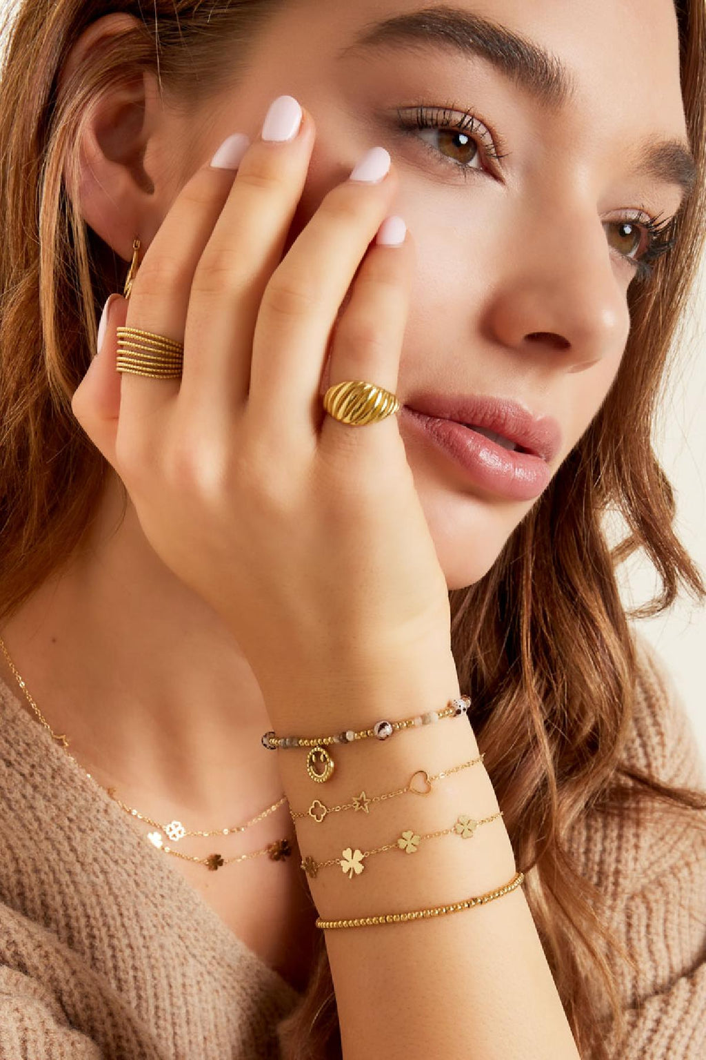 Pulsera 5 tréboles 