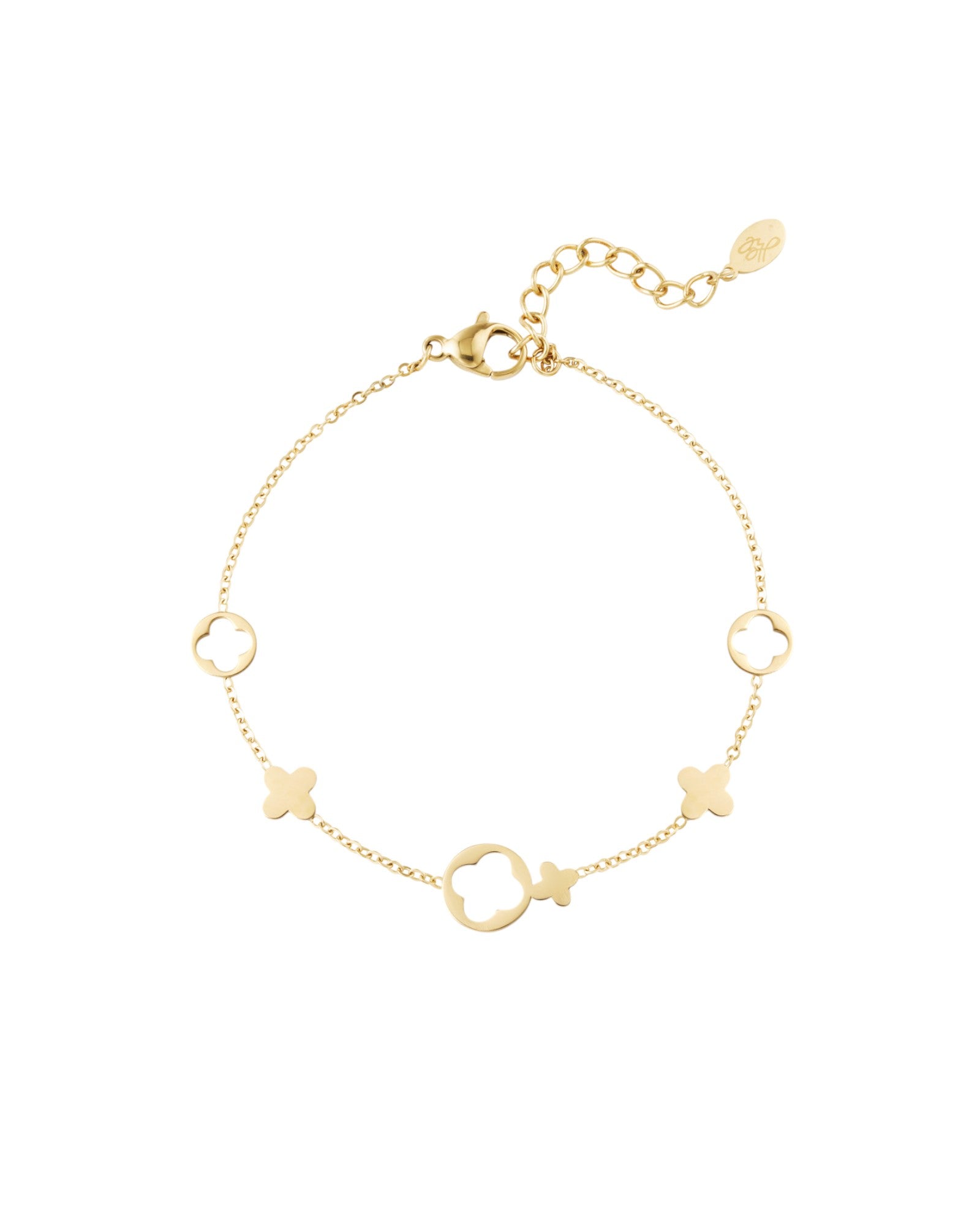 Pulsera con dijes tréboles