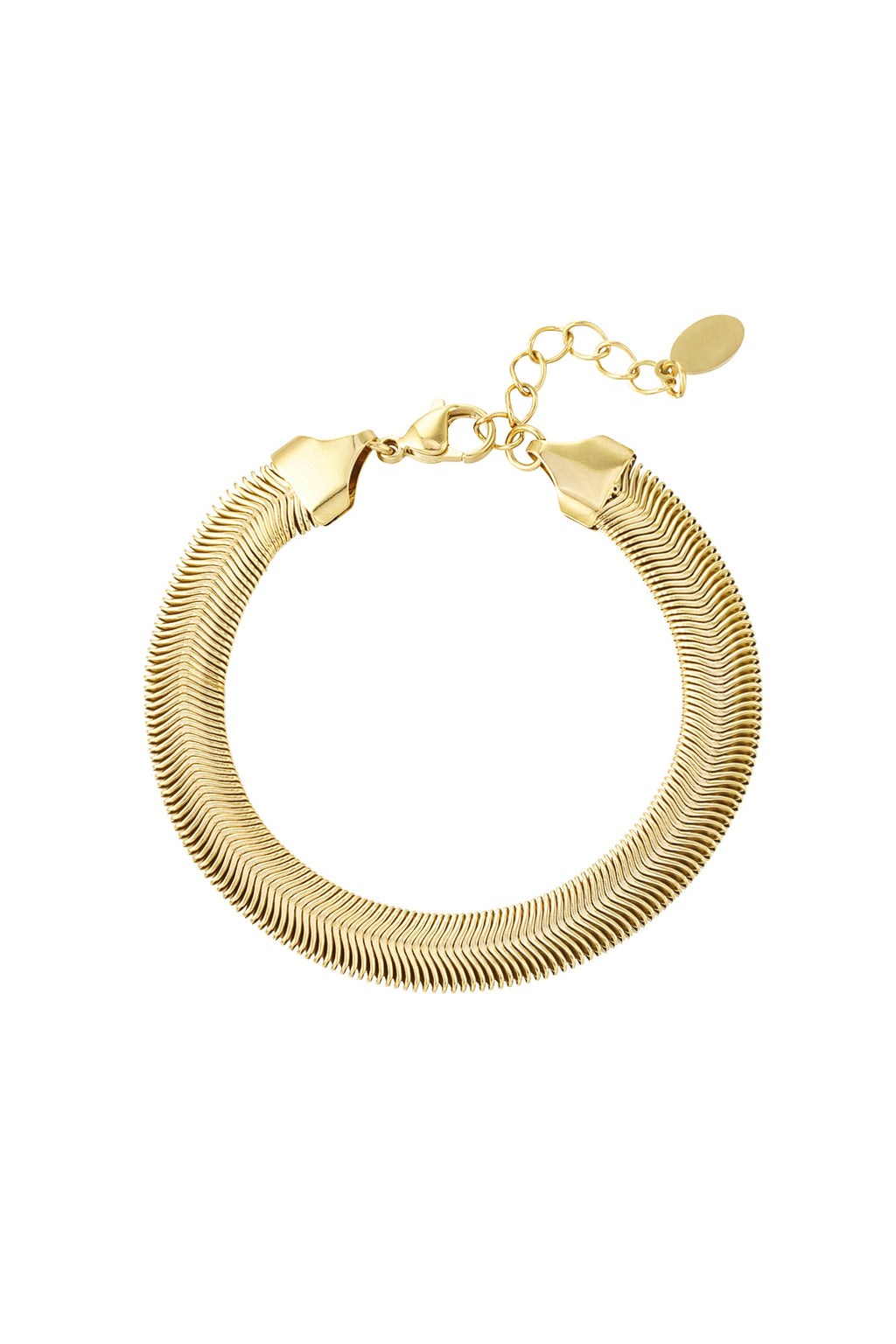 Pulsera plana con estampado