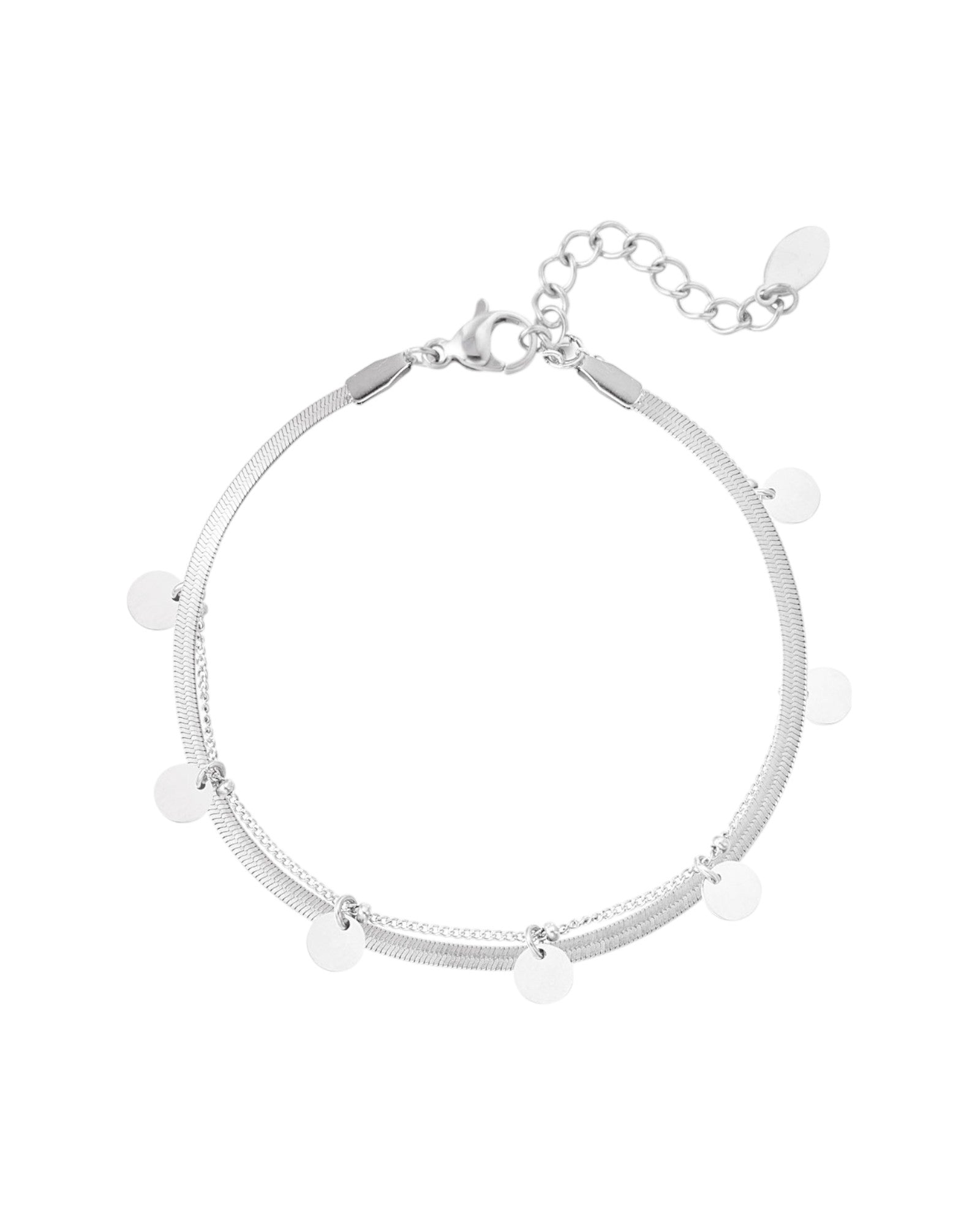 Pulsera círculos de doble capa