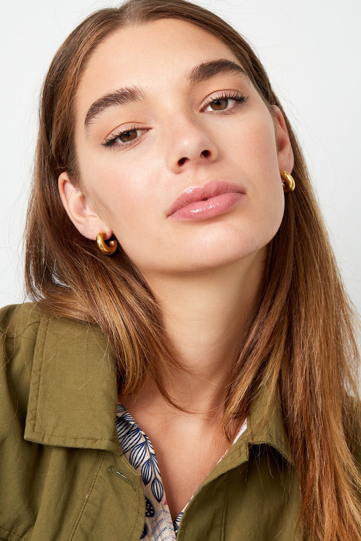 small half moon earrings