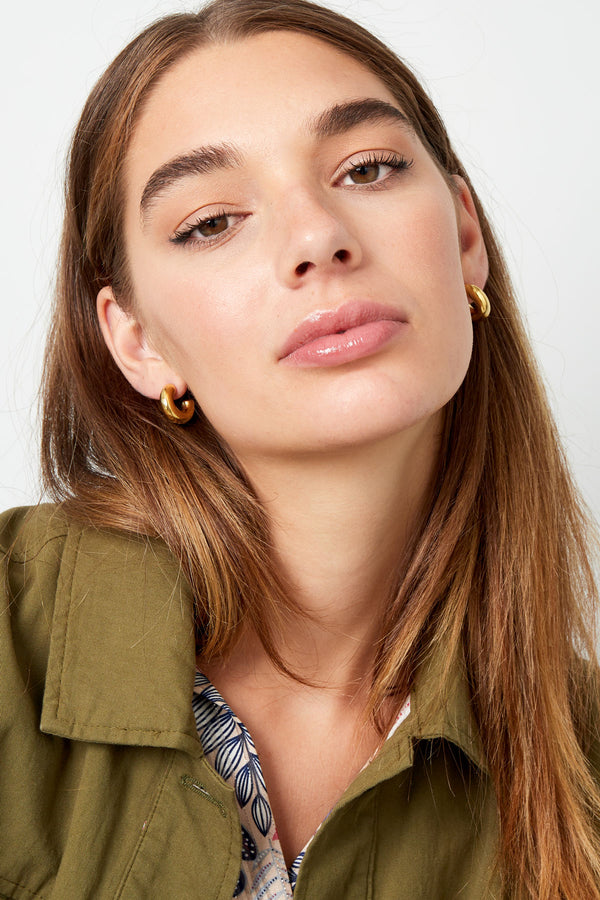 small half moon earrings