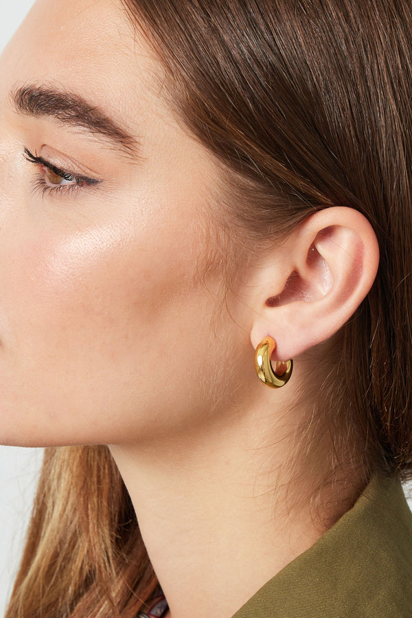 small half moon earrings