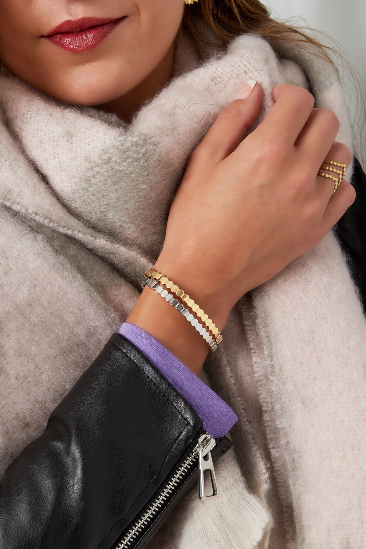 Bracelete hexagono 