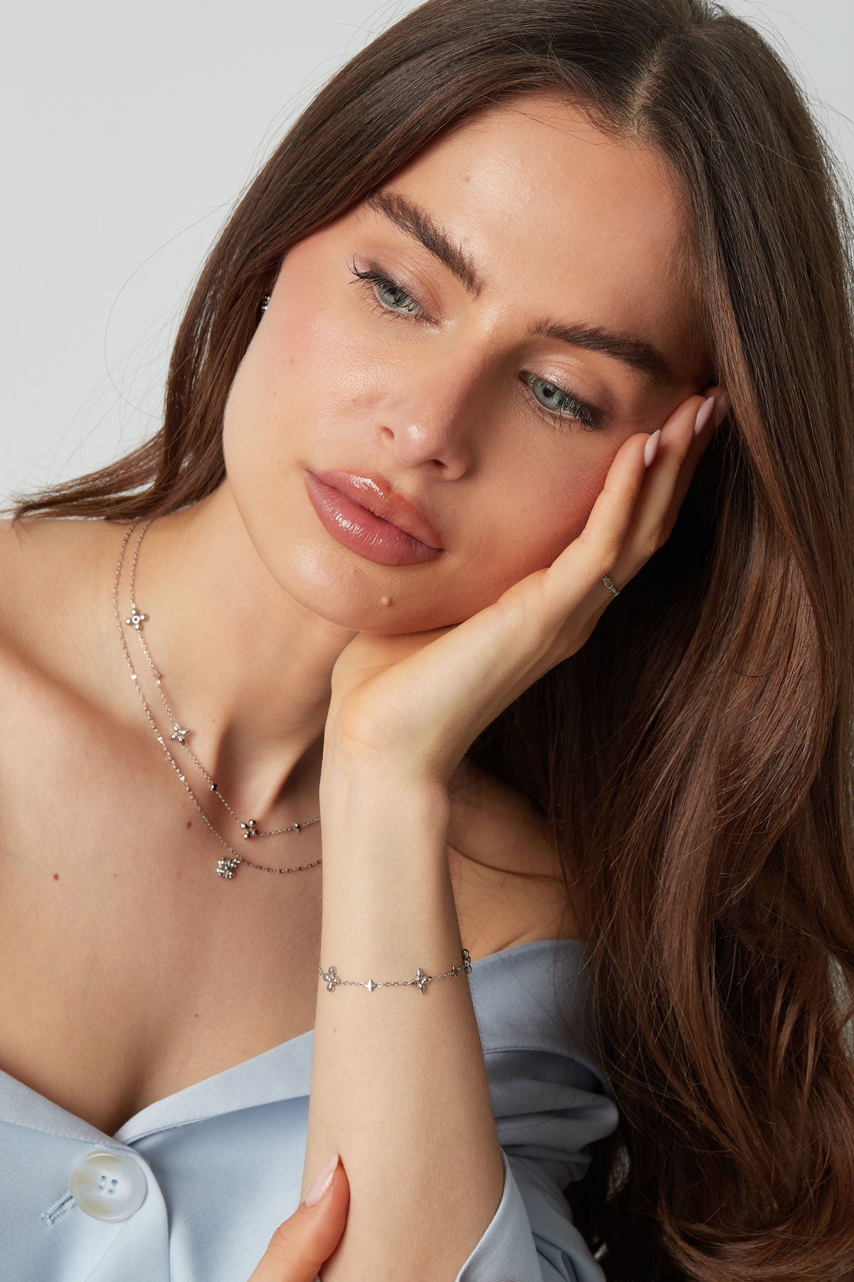 Pulsera flores estrella