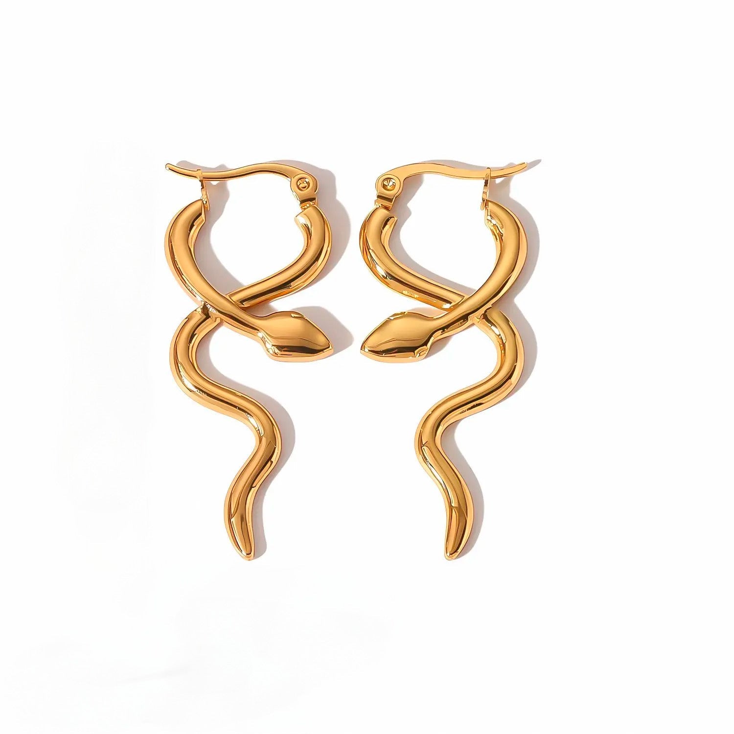 Pendientes en forma de serpiente