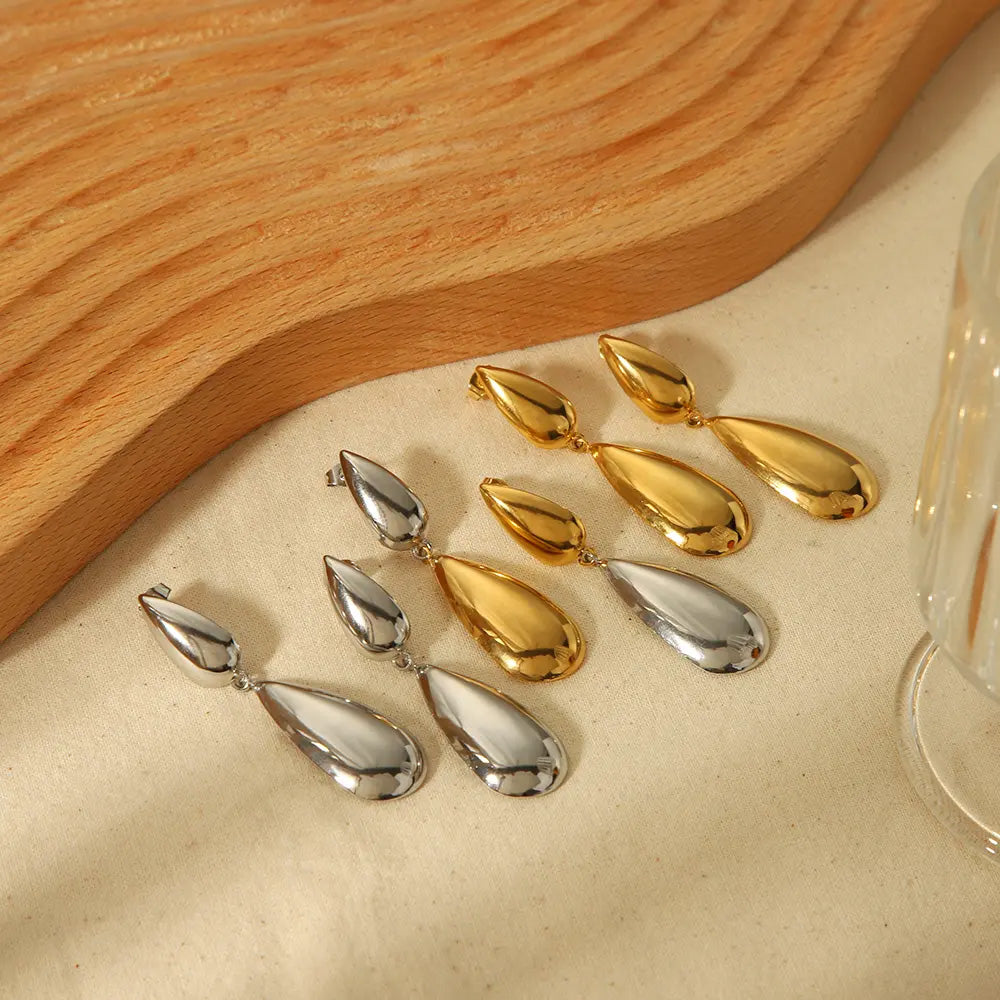 Pendientes doble gotas