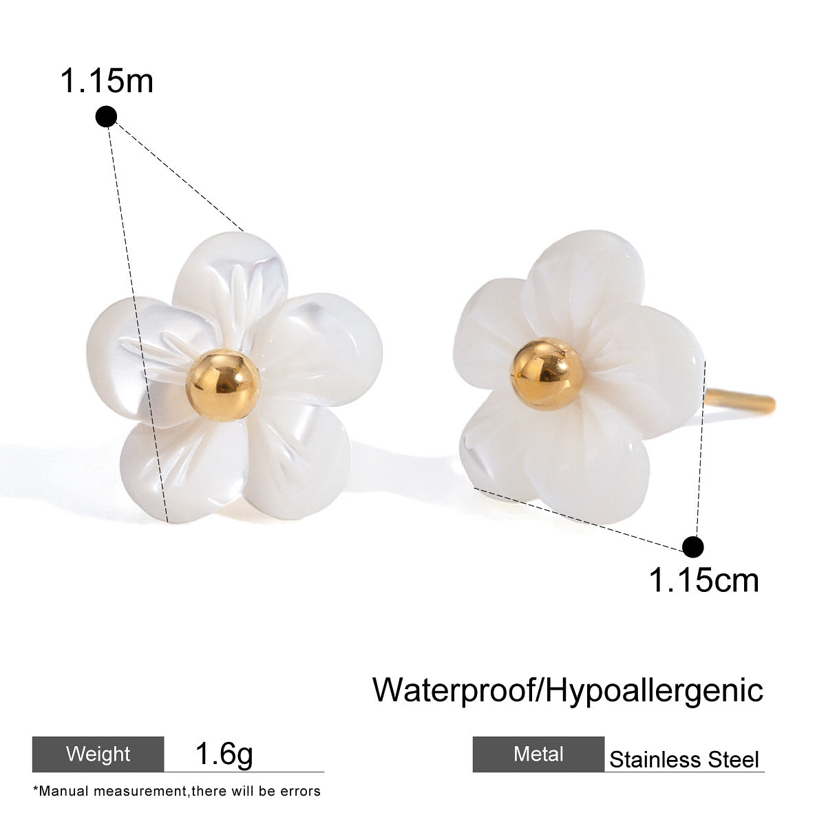 Pendientes flor dulces