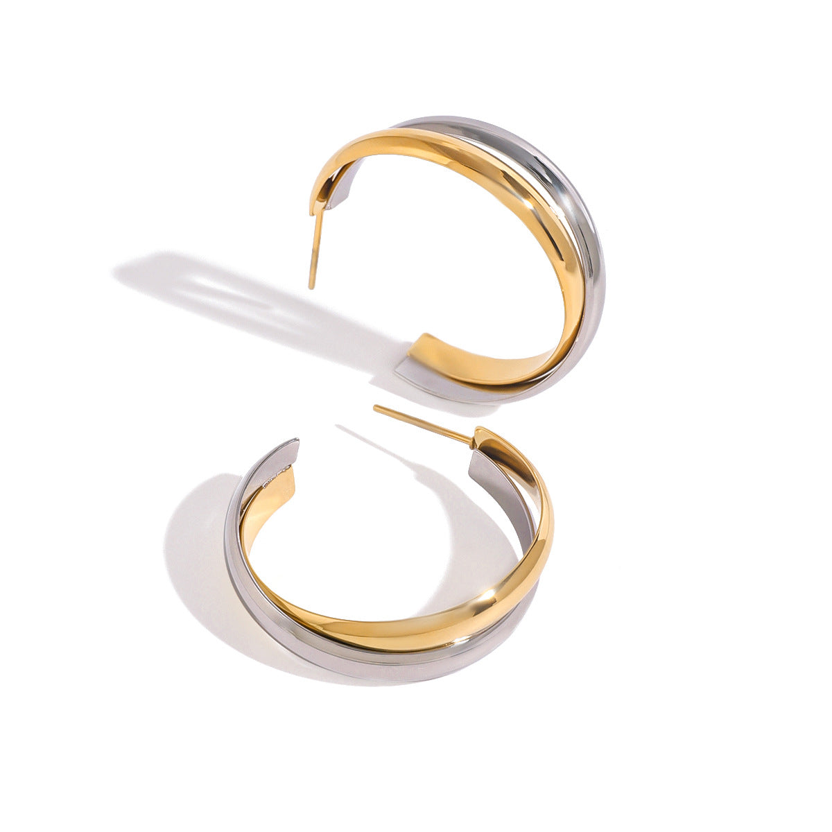 Pendientes Doble tono