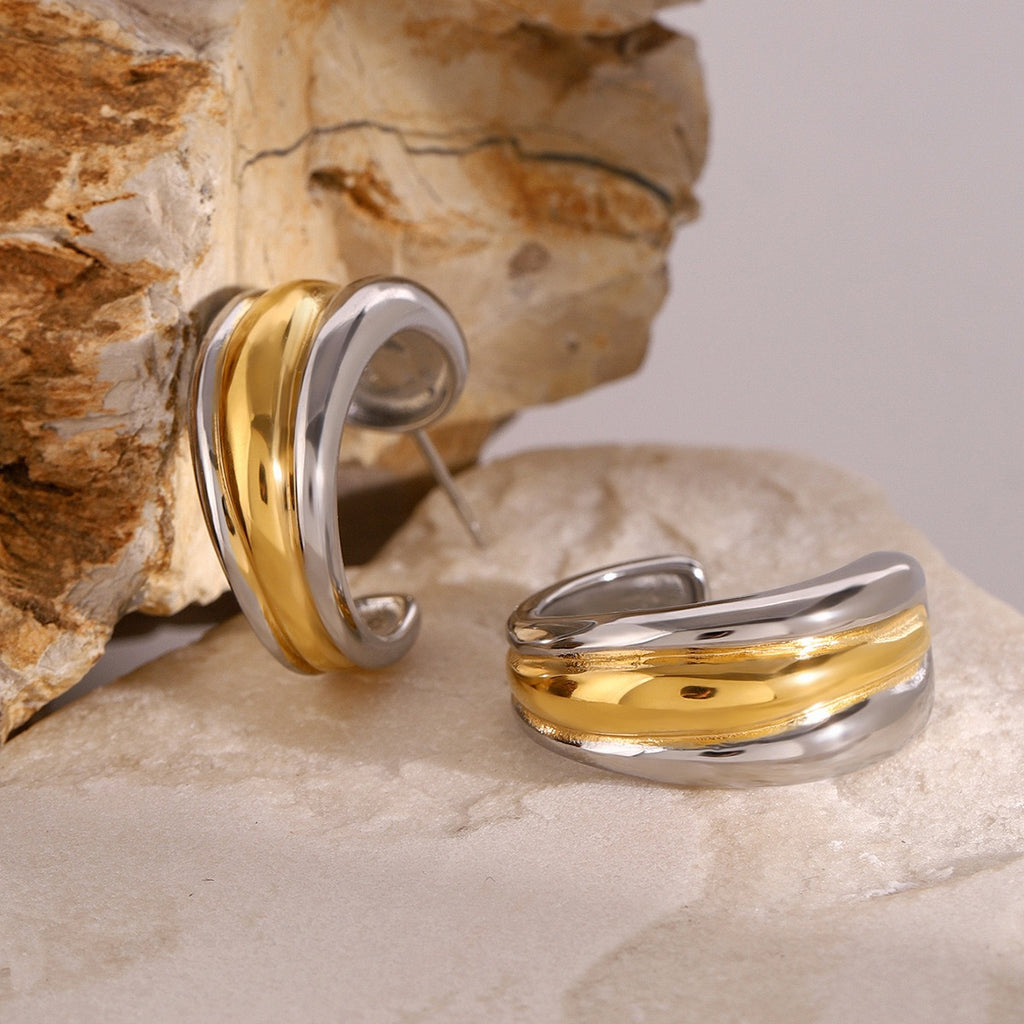 Pendientes Aro Bicolor