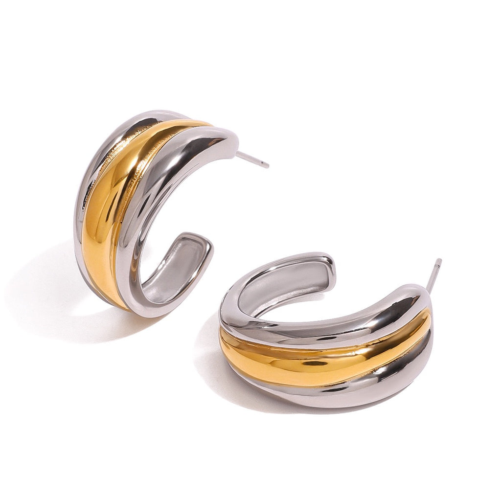 Pendientes Aro Bicolor