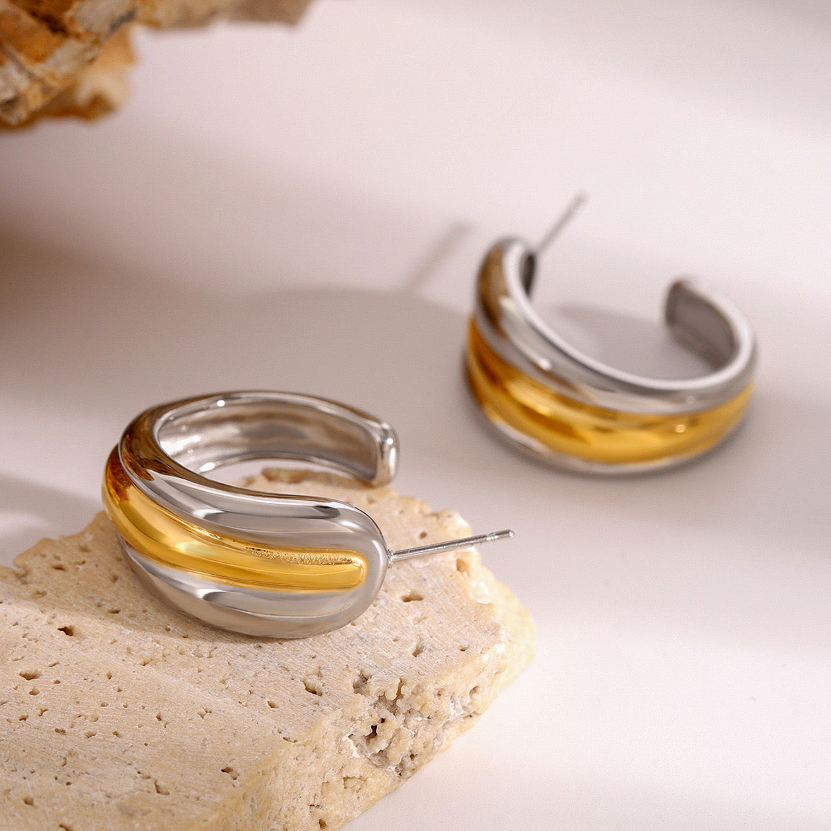 Pendientes Aro Bicolor