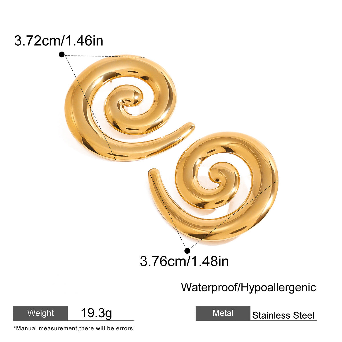Pendientes espiral