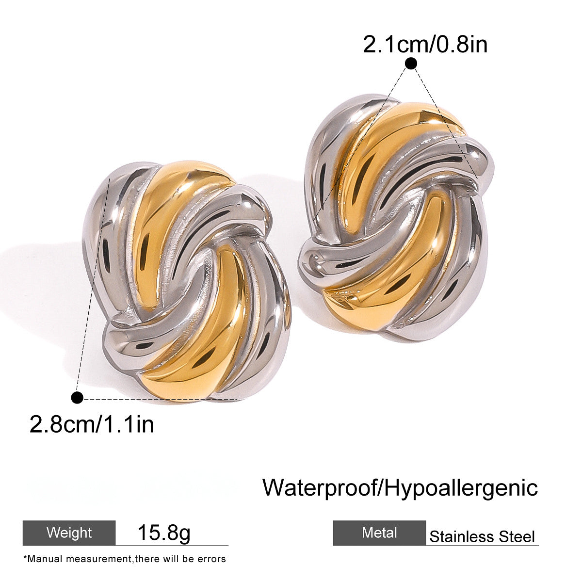 Pendientes Infinity Duo