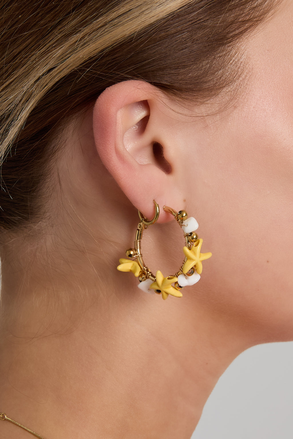 Chic Starfish Hoop Earrings for Summer Beach Vibes