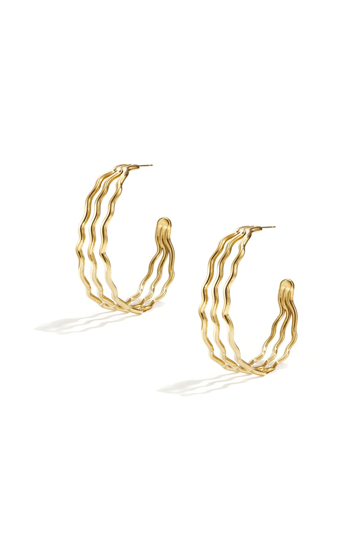 Stylish Stainless Steel Hoop Earrings for Everyday Glam Imagen principal del producto