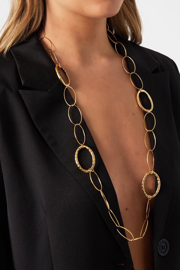 Collar de eslabones ovalados