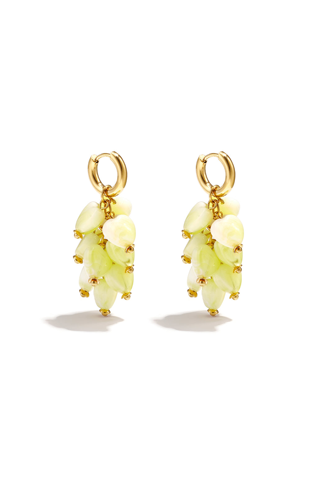 Stylish Heart Beads Earrings for Women Spring/Summer