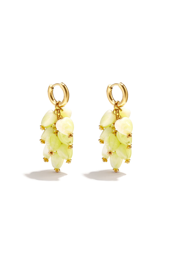 Stylish Heart Beads Earrings for Women Spring/Summer