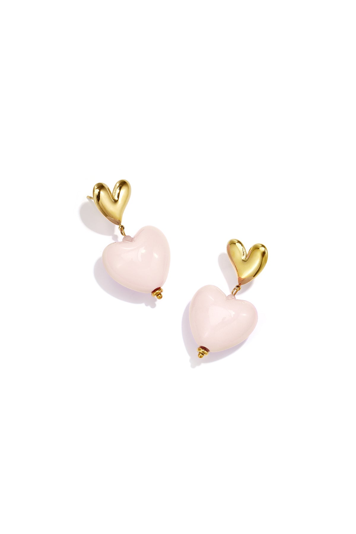Pendientes colgantes  forma de corazón