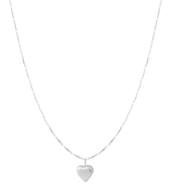 Collares colgantes de acero inoxidable Corazón Casual Diario