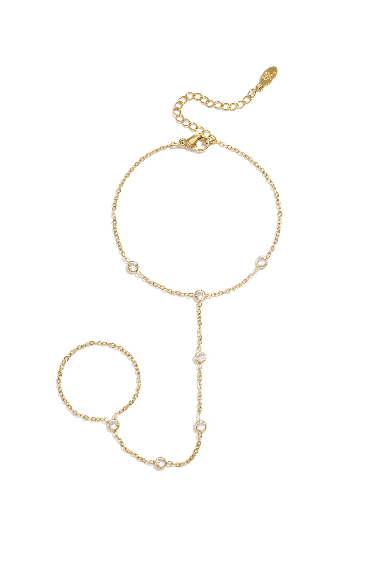 Elegant Rhinestone Hand Chain - All Fit, Daily Wear Main product image