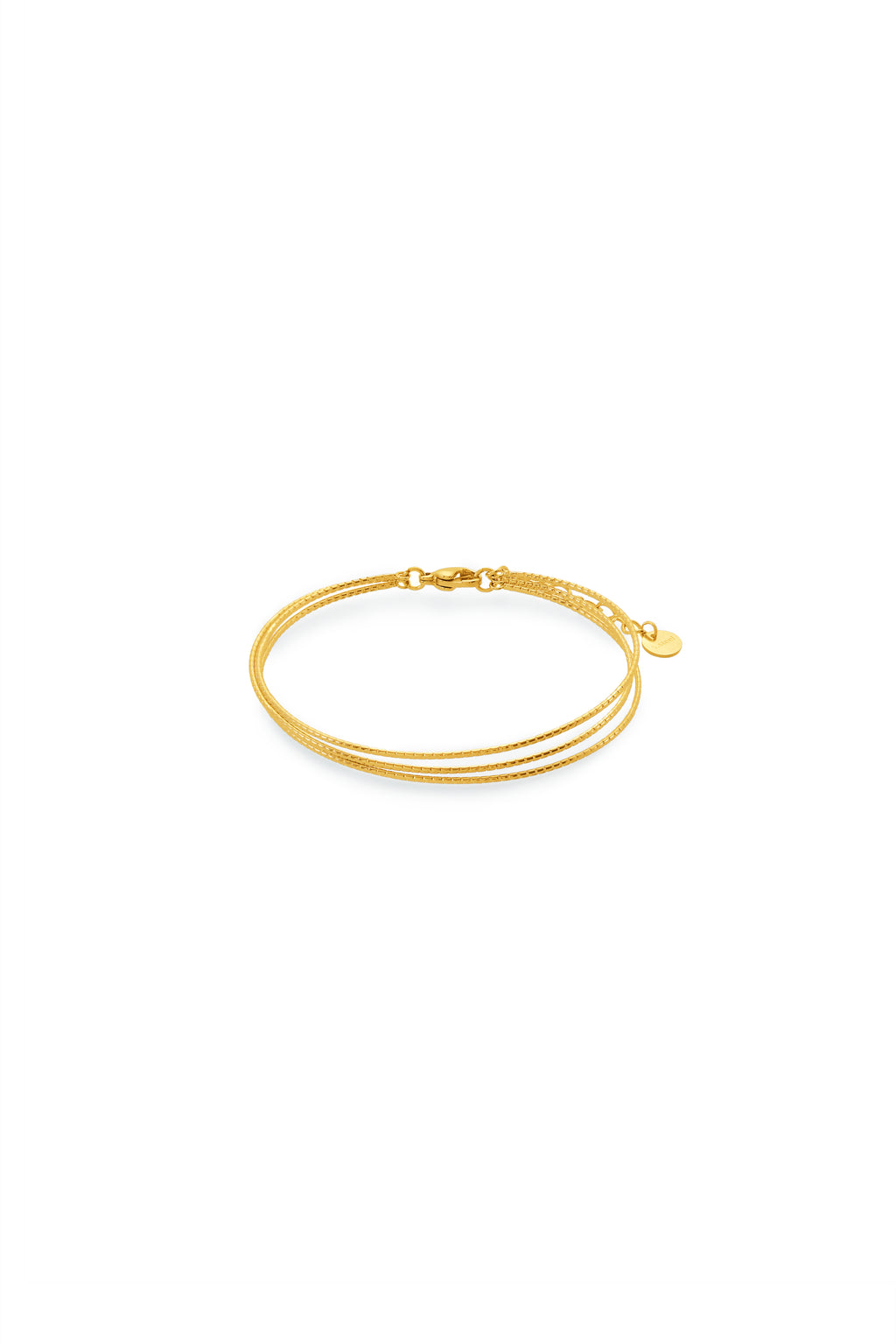Pulsera Tres Hilos de Oro