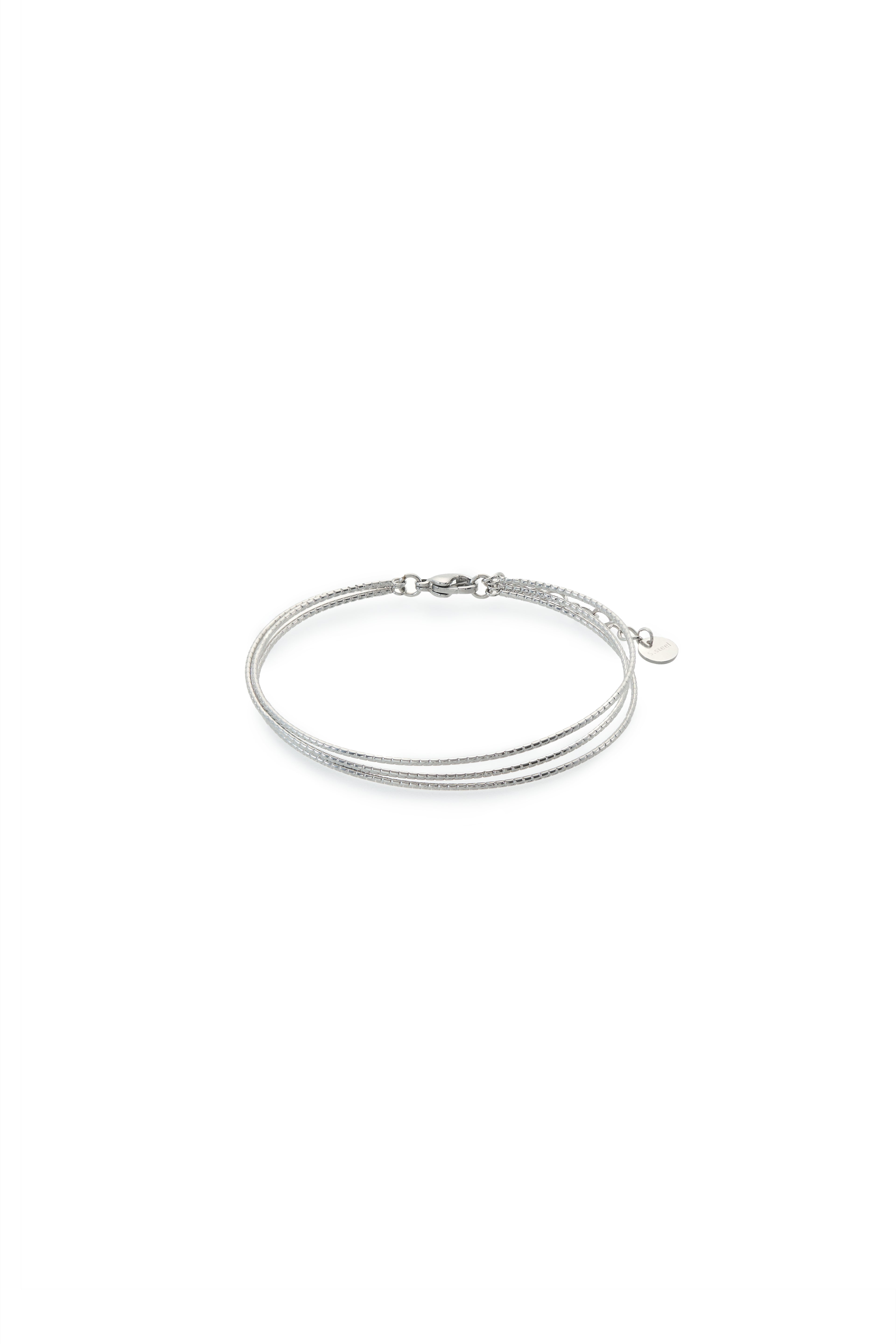 Pulsera Tres Hilos de Plata